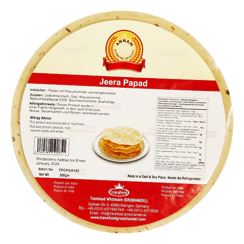 Annam Jeera Papad