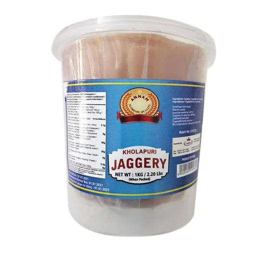 Annam Kolhapuri Jaggery White Jar